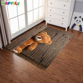 تصویر فرش اتاق کودک طرح خرس 52345 