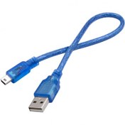 تصویر کابل شیلددار USB A TO MINI USB با طول 30 سانت Shielded USB A TO MINI USB cable, 30 cm