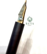 تصویر قلم خوشنویسی حرفه ای ترکیبی بامبو و نوک فلزی استیل ضدزنگ قابل تعویض خوشنویسی و کالیگرافی 