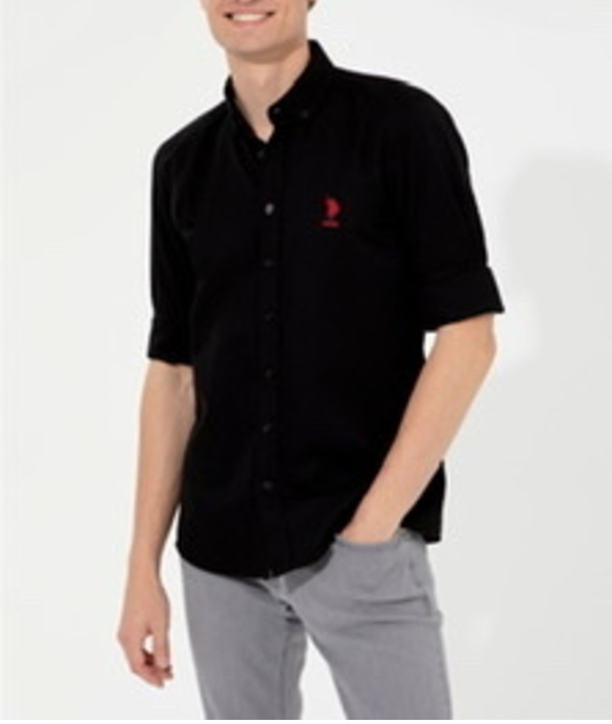 U s clearance polo black shirt