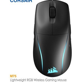 تصویر ماوس بی سیم گیمینگ کورسیر مدل M75 RGB Corsair M75 WIRELESS Lightweight RGB Gaming Mouse