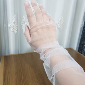 تصویر دستکش تور عروس 