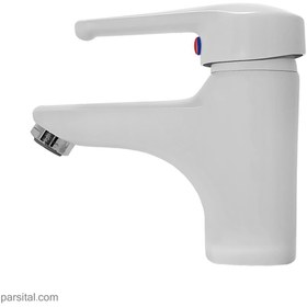 تصویر شیر روشویی کی دبلیو سی مدل اکسمارت سفید Kwc-faucet-xmart-basin-white