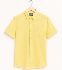 تصویر پیراهن لینن آستین کوتاه برند السی وایکیکی yl Lc waikiki