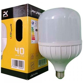 تصویر لامپ LED استوانه 40 وات (تابان) E27 مهتابی پارس کیمیا 