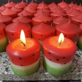 تصویر شمع هندوانه استوانه Candle