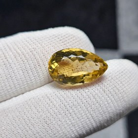 تصویر نگین سنگ هانی کوارتز معدنی آفریقایی ۹ قیراط کد 34035 