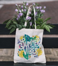 تصویر کیف پارچه‌ای طرح تابستونی Summer Vibes 