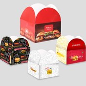 تصویر کد10 - جعبه همبرگر (بسته 100 عددی) 