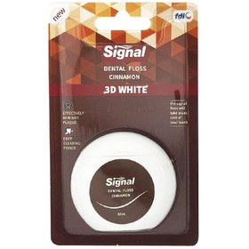 تصویر نخ‌دندان سیگنال سری تری‌دی وایت با طعم دارچین ۵۰ متری ا Signal 3D White Dental Floss Cinnamon 50 M Signal 3D White Dental Floss Cinnamon 50 M