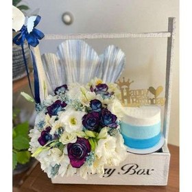 تصویر گل بادکنکی کیک خوشگل 8166 