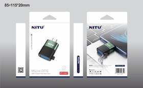 تصویر تبدیل او تی جی microUSB به USB نیتو مدل NT-CN17 ا NITU OTG microUSB to USB model NT-CN17 NITU OTG microUSB to USB model NT-CN17