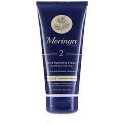 تصویر کرم آبرسان دست و صورت مورینگا امو مدل 2 مخصوص پوست های خشک و حساس حجم 75 میل Moringa Cream Hand Ultra Light Hydrating 2 For Dry & Sensitive Skin 75ml