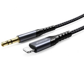 تصویر مبدل لایتنینگ به جک 3.5 میلیمتری یک متری جویروم JOYROOM Lightning audio cable SY-A02 ا JOYROOM Lightning To 3.5mm audio cable HIFI SY-A02 JOYROOM Lightning To 3.5mm audio cable HIFI SY-A02
