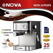 تصویر اسپرسو ساز نوا مدل 147 فشار ۲۵ بار با نازل بخار 