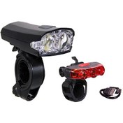 تصویر چراغ دوچرخه جلو و عقب شارژی اوکی (OK) مدل XC-122170 