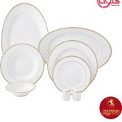 تصویر سرویس غذاخوری چینی زرین ایران ۲۸ پارچه ۶ نفره طرح رادیانس 