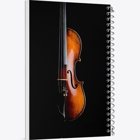 تصویر دفتر نت موسیقی 100 برگ خندالو طرح ویولن 