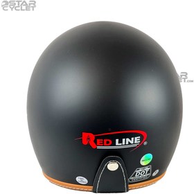 تصویر کلاه کاسکت وسپایی RED LINE مدل 936-2 MATT-BLACK 