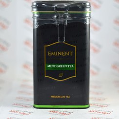 تصویر چای سبز نعناع EMINENT قوطی 250 گرم مدل قفل دار MINT GREEN TEA Eminent Artisan Ceylon Tea Earl MINT GREEN TEA