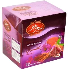 تصویر دمنوش جنسیگ و زعفران سحر خیز – 24 گرم بسته 12 عددی 