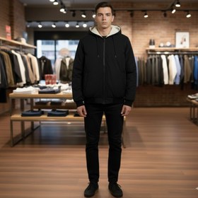 تصویر کاپشن ضدآب داخل خزتدی 