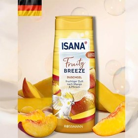 تصویر شامپو بدن انبه و هلو ISANA Fruity Breeze 