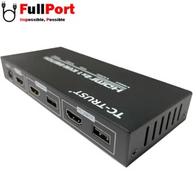 تصویر سوئيچ کی وی اِم 2 پورت HDMI تی سی تی TCT 2*1 HDMI USB KVM Switch