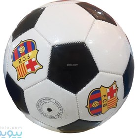 تصویر توپ فوتبال مناسب چمن طرح بارسلونا 