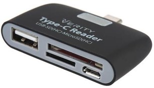 تصویر رم ریدر USB 3.1 برند VERITY مدل C103 نوع Type-C 