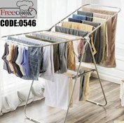 تصویر بند رخت تمام استیل - نقره ای 