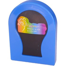 تصویر گچ مو سکه ای آبی 