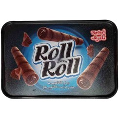 تصویر ویفر رول شکلات تلخ پذیرایی نادری 300 گرمی 