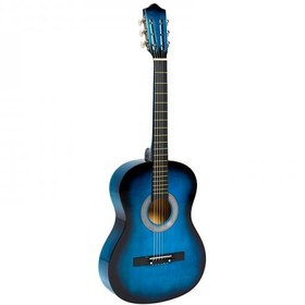 تصویر گیتار چوبی بزرگ کودک رنگ آبی مدل 2245 