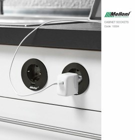 تصویر پریز گرد توکار سیمپل کد 10034 