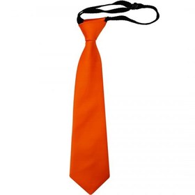 تصویر کراوات بچه گانه مدل تکرنگ نارنجی کد 2134 
