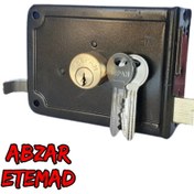 تصویر قفل حیاطی سپه کلید ساده بدون مقابل ا yard lock sepah yard lock sepah