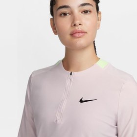 تصویر پلوشرت تنیس زنانه نایک NikeCourt Advantage Dri-FIT- صورتی 