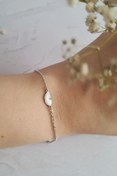 تصویر دستبند نقره پروانه میناکاری شده - آبکاری Bracelet