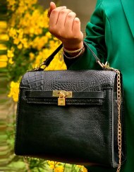 تصویر کیف چرم هرمس 