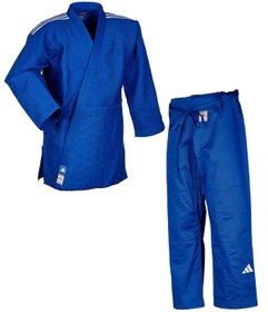 تصویر جودو و آیکیدو آبی Ijf لباس Judo Blue B را تأیید کرد آدیداس adidas 