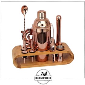 تصویر ست بارسرد بیضی رزگلد 12 تکه 