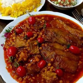 تصویر خورشت بادمجان با گوشت چرخ کرده 500گرمی 