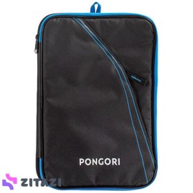 تصویر کیف راکت تنیس روی میز پونگوری Pongori Racket Bag TTC 560 Double آبی و مشکی 