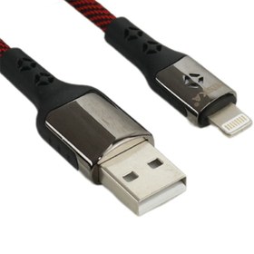 تصویر کابل آیفونی فست شارژ Hiska LX-303 4A 1m HISKA LX-303 2.4A 1M LIGHTNING CABLE