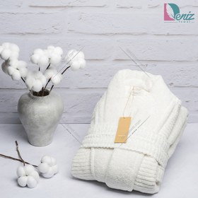 تصویر حوله تن پوش Cotton Life رنگ استخونی 