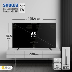 تصویر تلویزیون کیو ال ای دی هوشمند اسنوا مدل SQL-65QK800UD سایز 65 اینچ Snowa SQL-65QK800UD Smart QLED 65 Inch TV