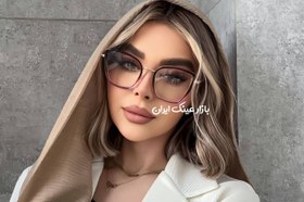 تصویر عینک طبی زنانه بنفش کد 150 