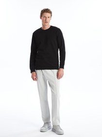 تصویر Bisiklet Yaka Uzun Kollu Erkek Kalın Sweatshirt 