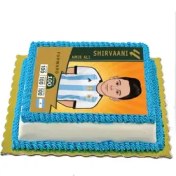 تصویر کارت فوتبالی کیمدی با اسم و عکس شخصی برای کیک تولد 